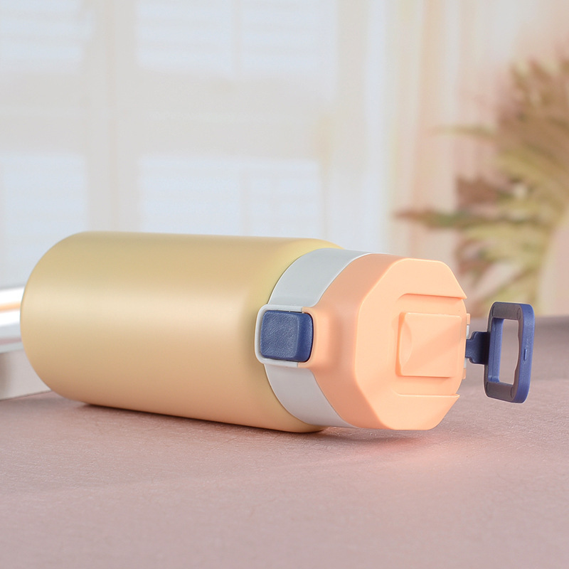 新款304不锈钢弹跳盖保温杯女学生儿童直印水杯手提便携运动水壶详情6