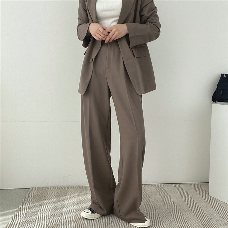 卡其色西装外套女2023新款春秋季韩版小西服套装女士休闲气质上衣详情10