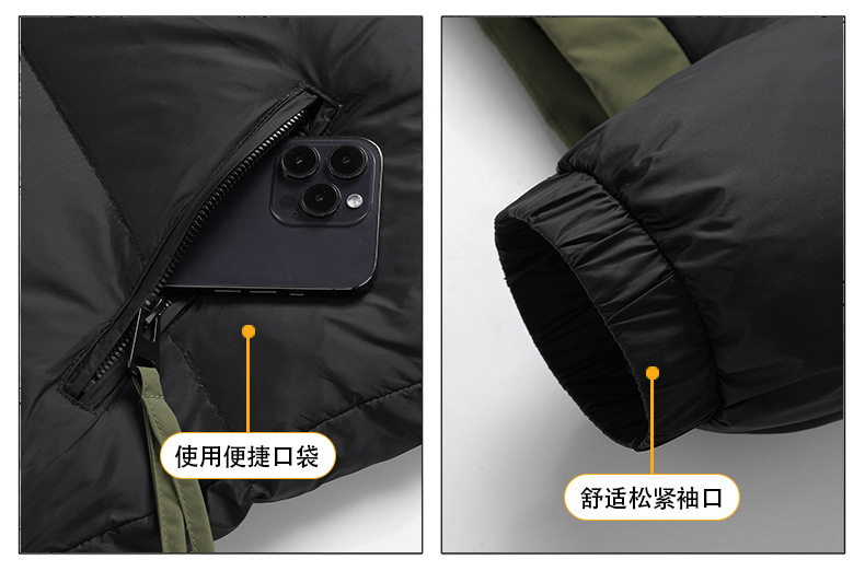 高档男士羽绒服冬季新款潮流帅气男装加厚保暖男女休闲短款外套男详情6