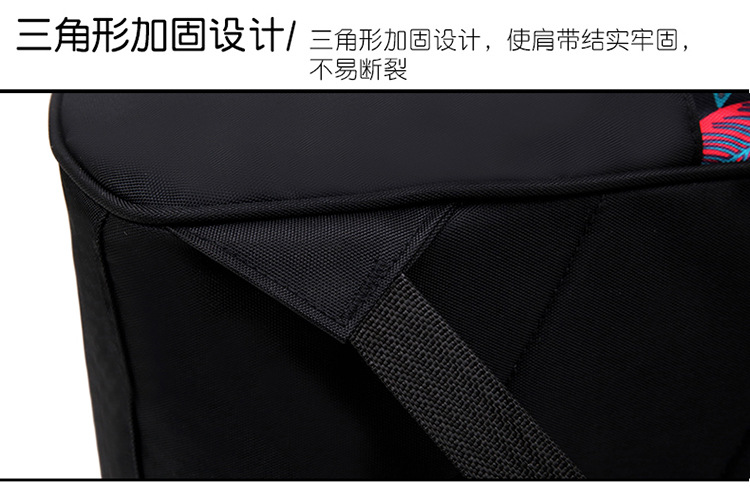 Multi-functional mommy bag, double-shoulder leaf pattern, silk material, waterproof, large capacity for going out, baby bottle, mother and baby bag, back zipper pic 18