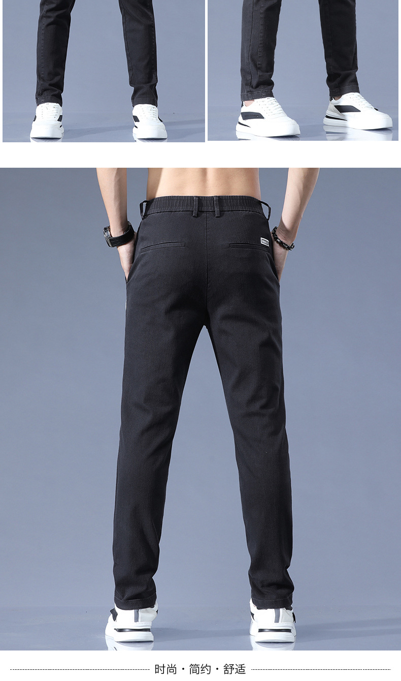 新款秋冬季男士休闲裤男帅气韩版小脚裤弹力运动青年长裤子男潮流详情14