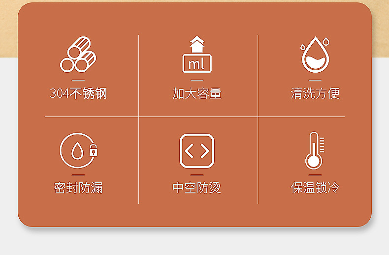 304不锈钢泡面碗带盖保温碗宿舍用学生饭盒杯 带手柄吃饭碗高颜值详情2