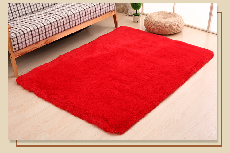 简约现代长毛客厅地毯 丝毛地毯4.5cm卧室床边榻榻米地毯详情14