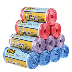 点断式家用垃圾袋加厚一次性中号垃圾袋子黑色环保型塑料袋详情2