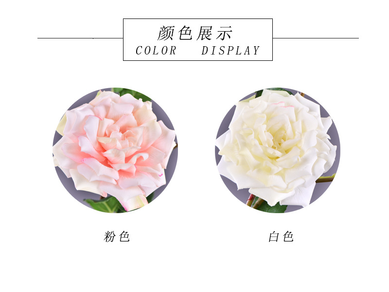 Lanjin wholesale artificial flowers 3-head roses, wedding and home silk flowers, high-end decorative artificial flowers, hand-held roses, multi-head roses pic 5