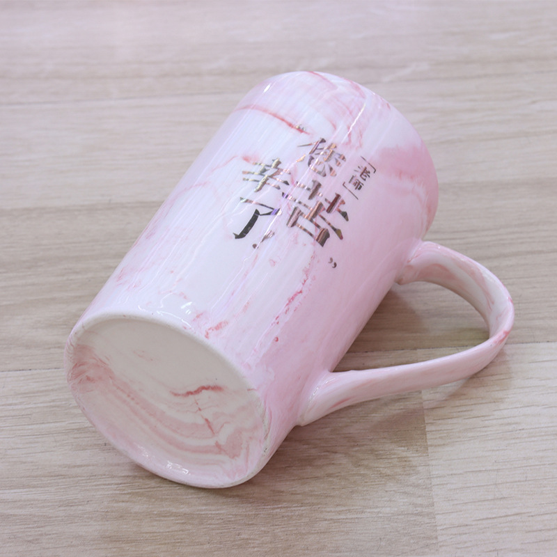 教师节礼品大理石纹陶瓷咖啡杯镀金老师您辛苦了字样竹盖大容量水杯家用办公个人商务礼品毕业季送老师的礼物支持做客logo详情3