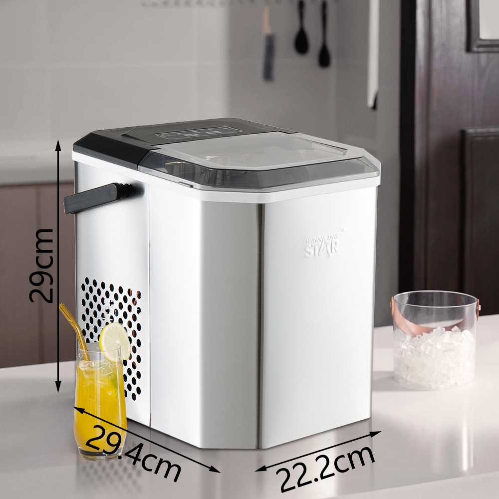 Winning Star 1.2L mini portable ice maker with British and European standard household small summer ice cubes pic 5
