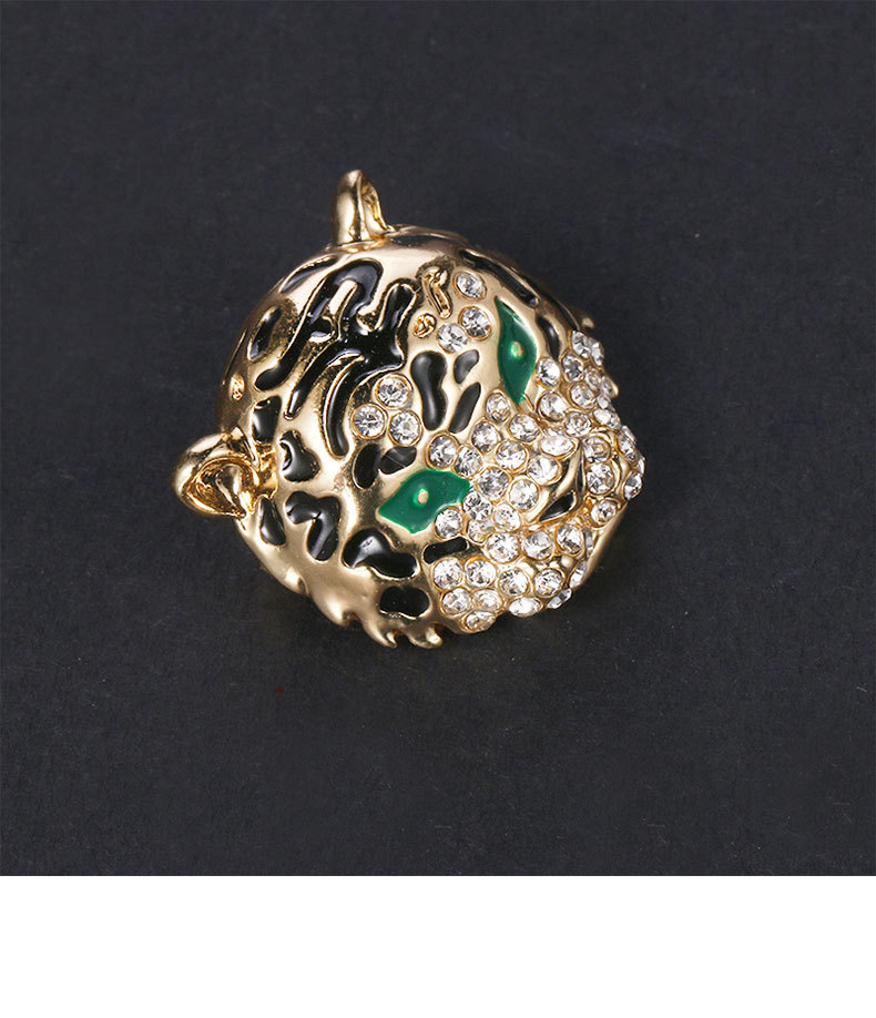 欧美时尚复古老虎胸针生肖虎年纪念镶钻合金别针男女通用装饰胸花详情10