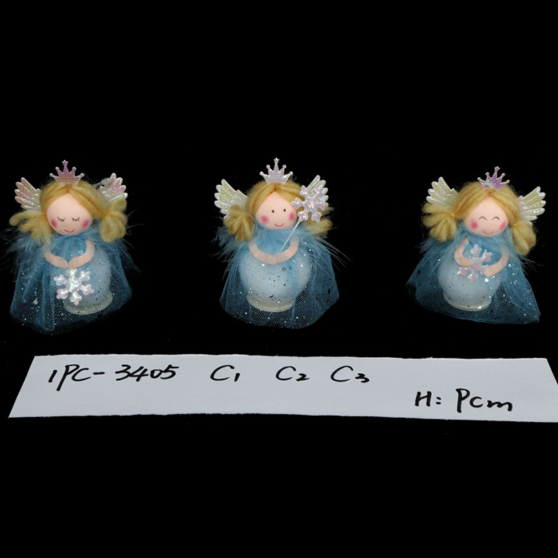 The 2023 Christmas Angel decorative fabric creative environmental decoration scene arrangement is a bestseller in Europe pic 5