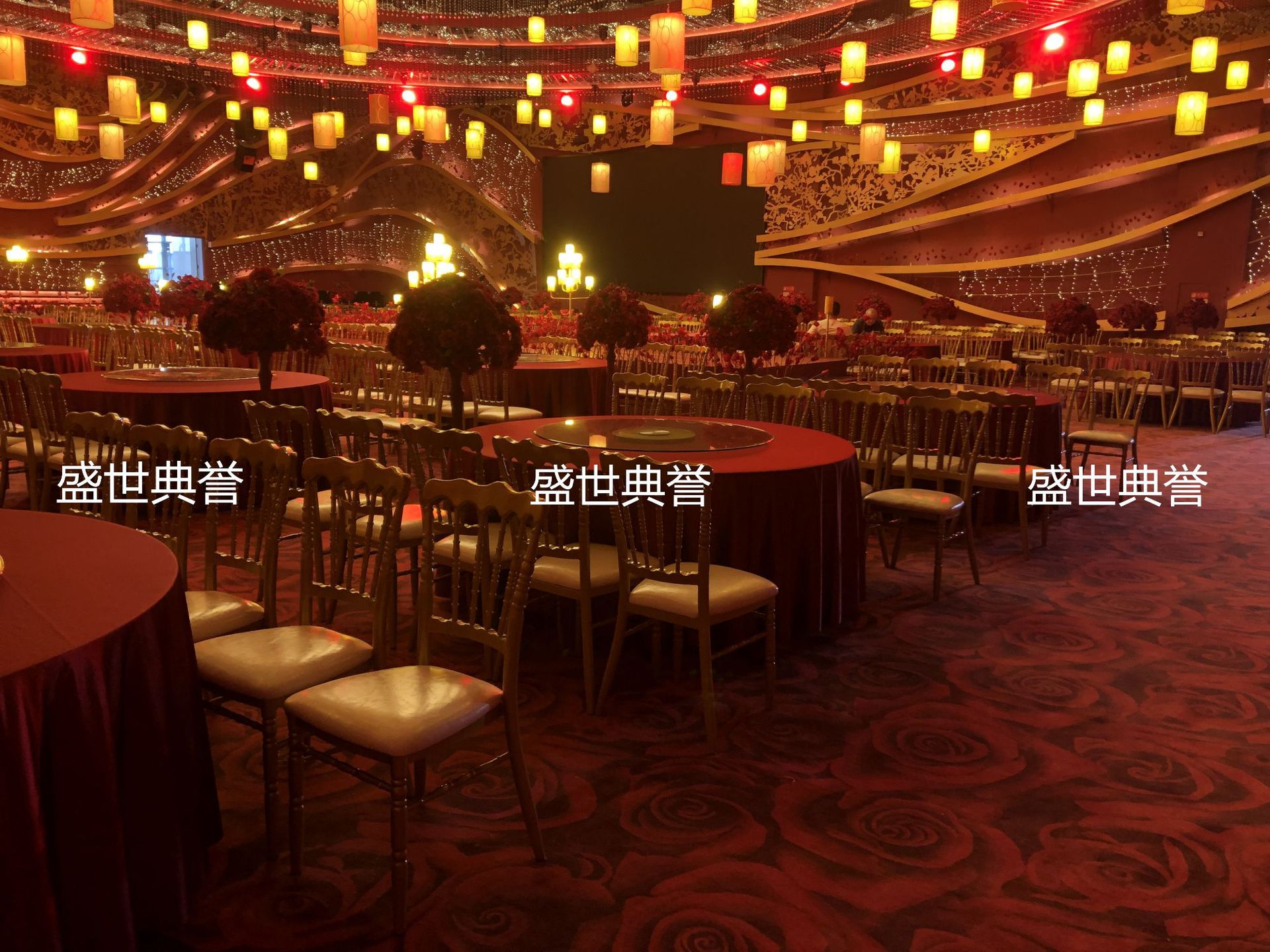 Ningbo star hotel banquet hall dining tables and chairs, banquet center catering furniture, theme wedding bamboo joint chairs, castle chairs pic 21