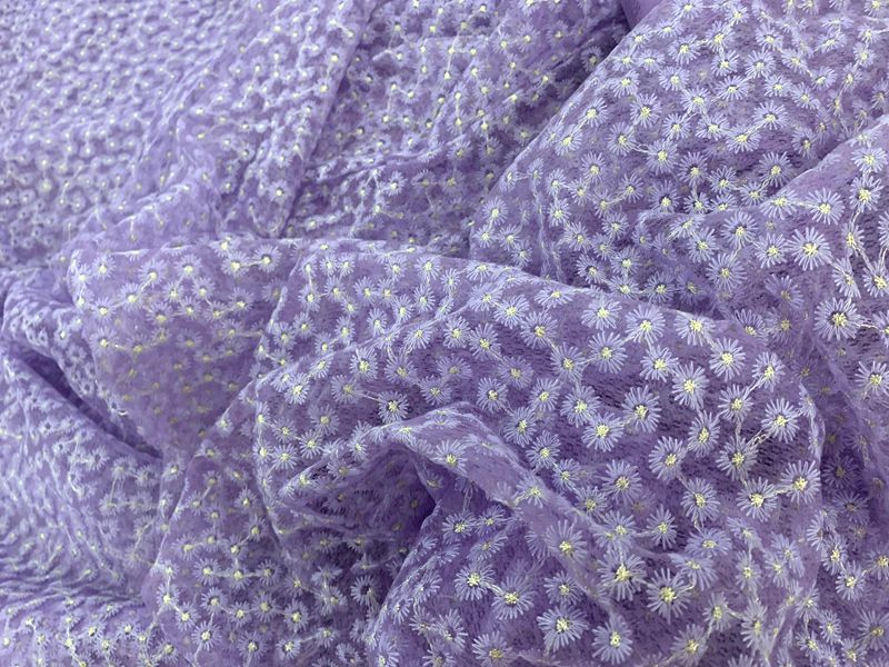 2022 Knitted clothing, headwear fabric, toy dresses, hair accessories, butterfly knot fabric, polyester gold thread, small chrysanthemum mesh fabric pic 7
