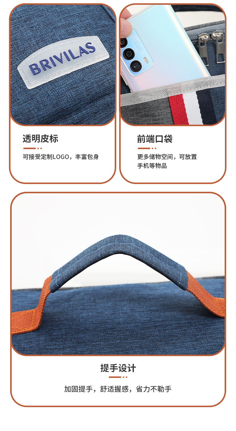 新品跨境午餐包热卖爆款户外带饭野餐冰包斜挎手提大容量保温包详情4