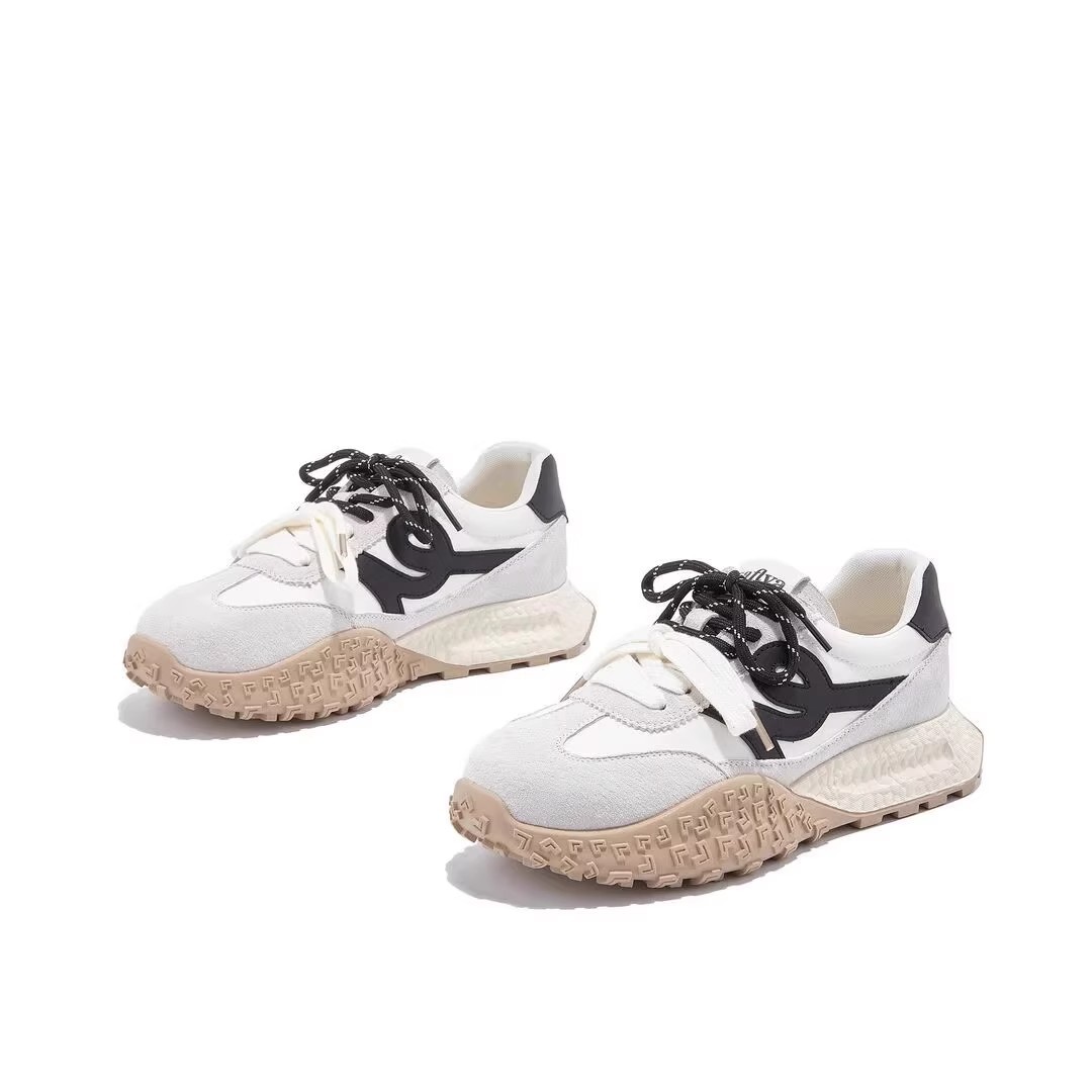 真皮7cm内增高德训鞋女鞋2025春夏季新款百搭厚底休闲运动阿甘鞋详情22