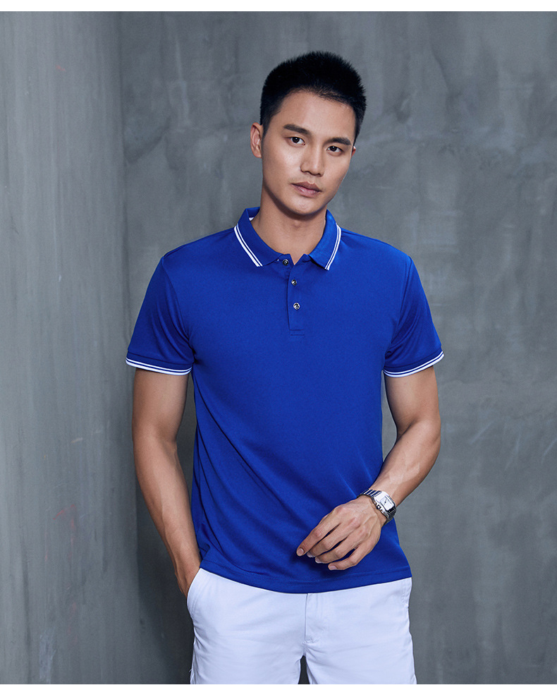 广告衫印字夏季翻领短袖polo衫文化衫绣字团体服企业工作服印logo详情16