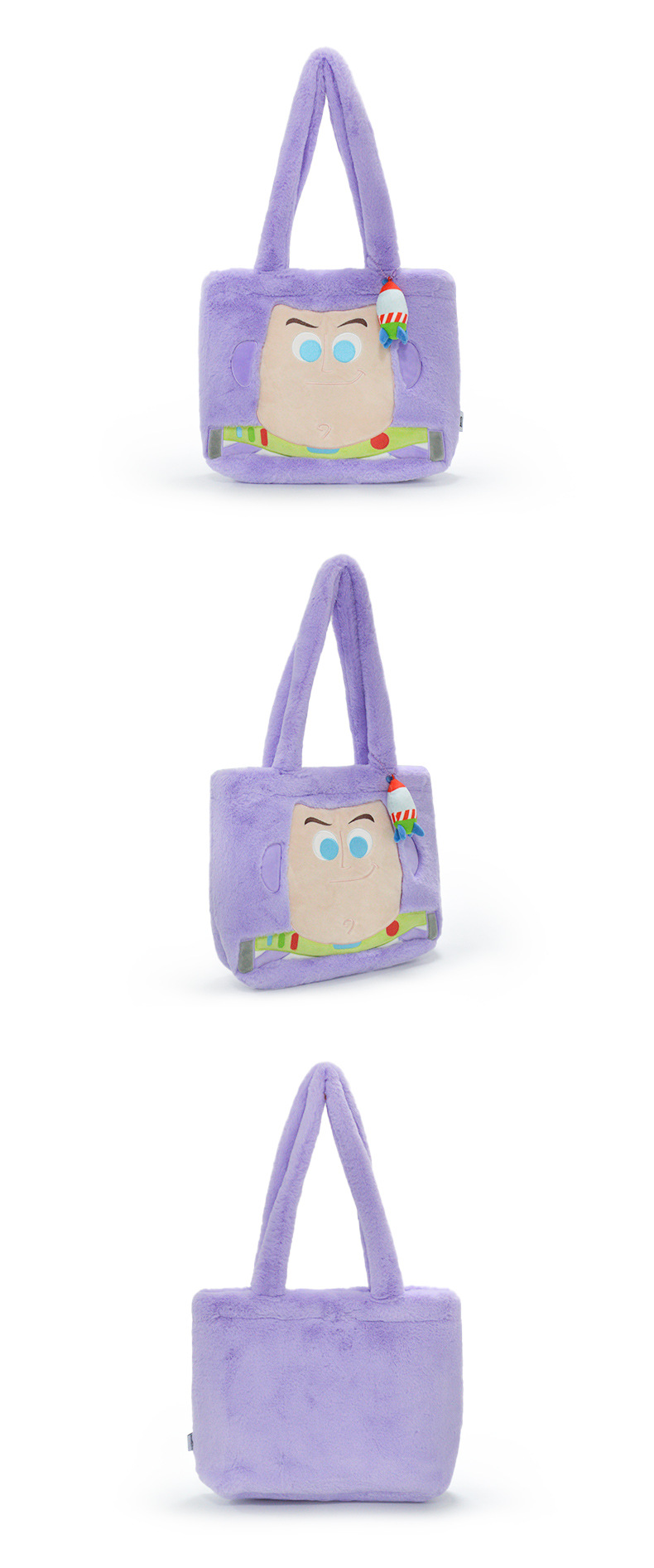 Disney-authorized Buzz Lightyear plush handbag, cute Winnie the Pooh girl, adorable single-shoulder bag gift pic 5