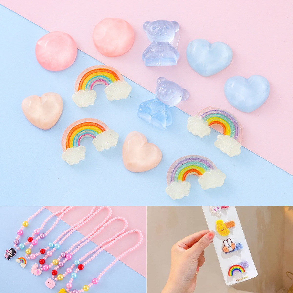 新款树脂夜光迷你鸭钥匙扣书包小挂件车内装饰品创意摆件饰品批发详情6