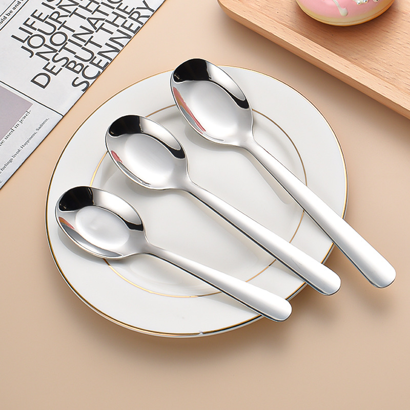 陶瓷柄不锈钢勺子高颜值创意卡通儿童西瓜勺家用咖啡冰淇淋雪糕勺详情2