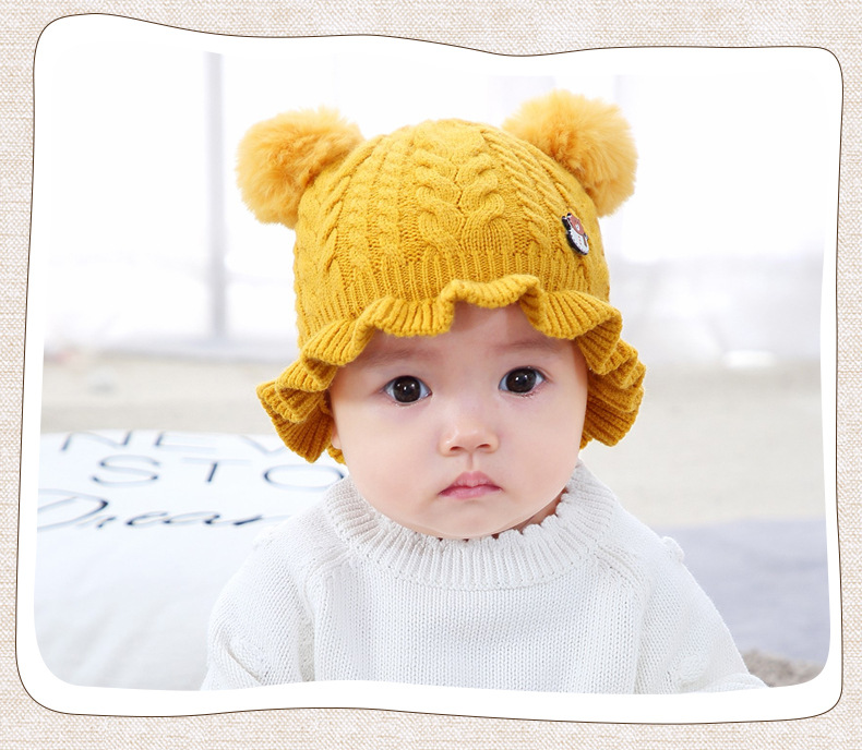 Benar bear softball hilo de lana mono sombreros para hombres y mujeres bebé capucha de bebé capucha para niños línea sombreros MZ8261 pic 8