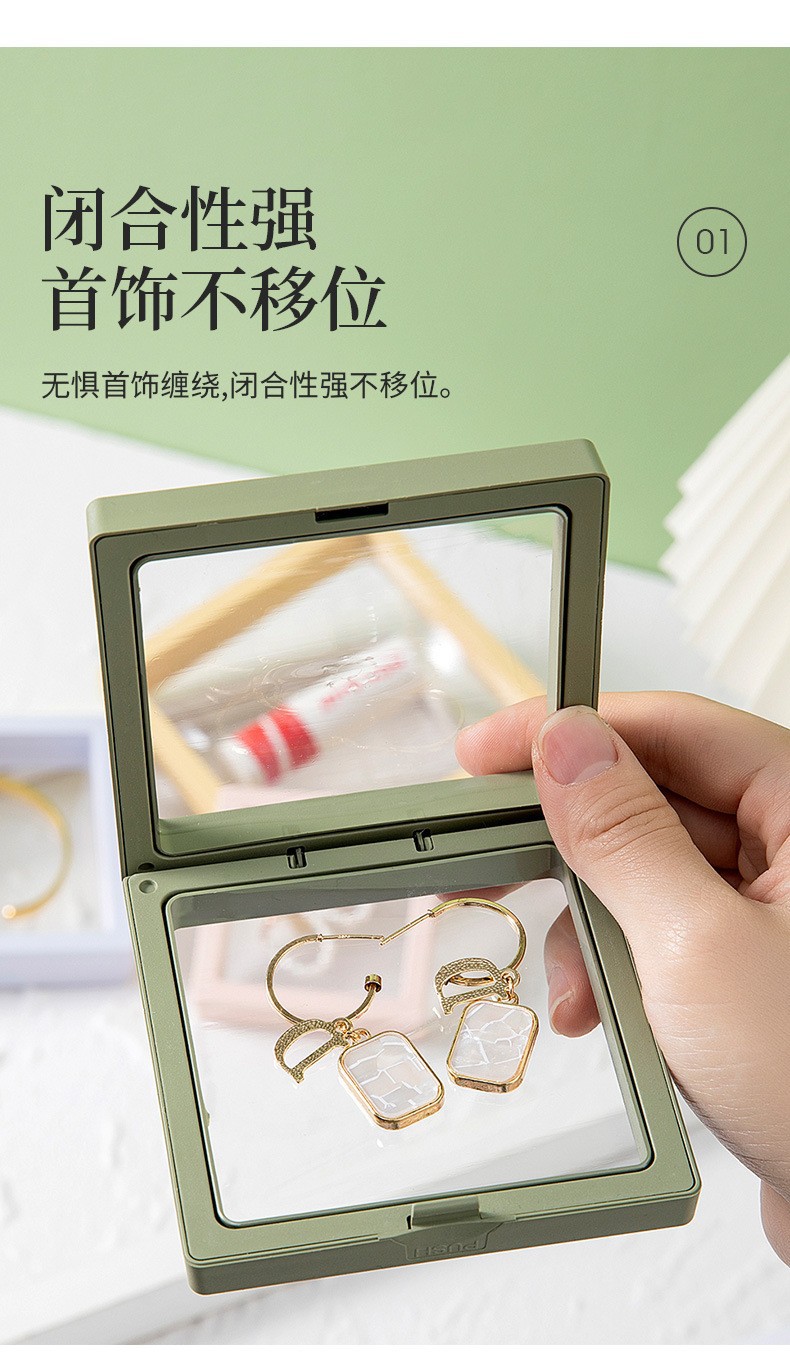 Anti-oxidation transparent PE film display box, suspended packaging box, gift bag, jewelry, ring and accessory box in stock pic 8