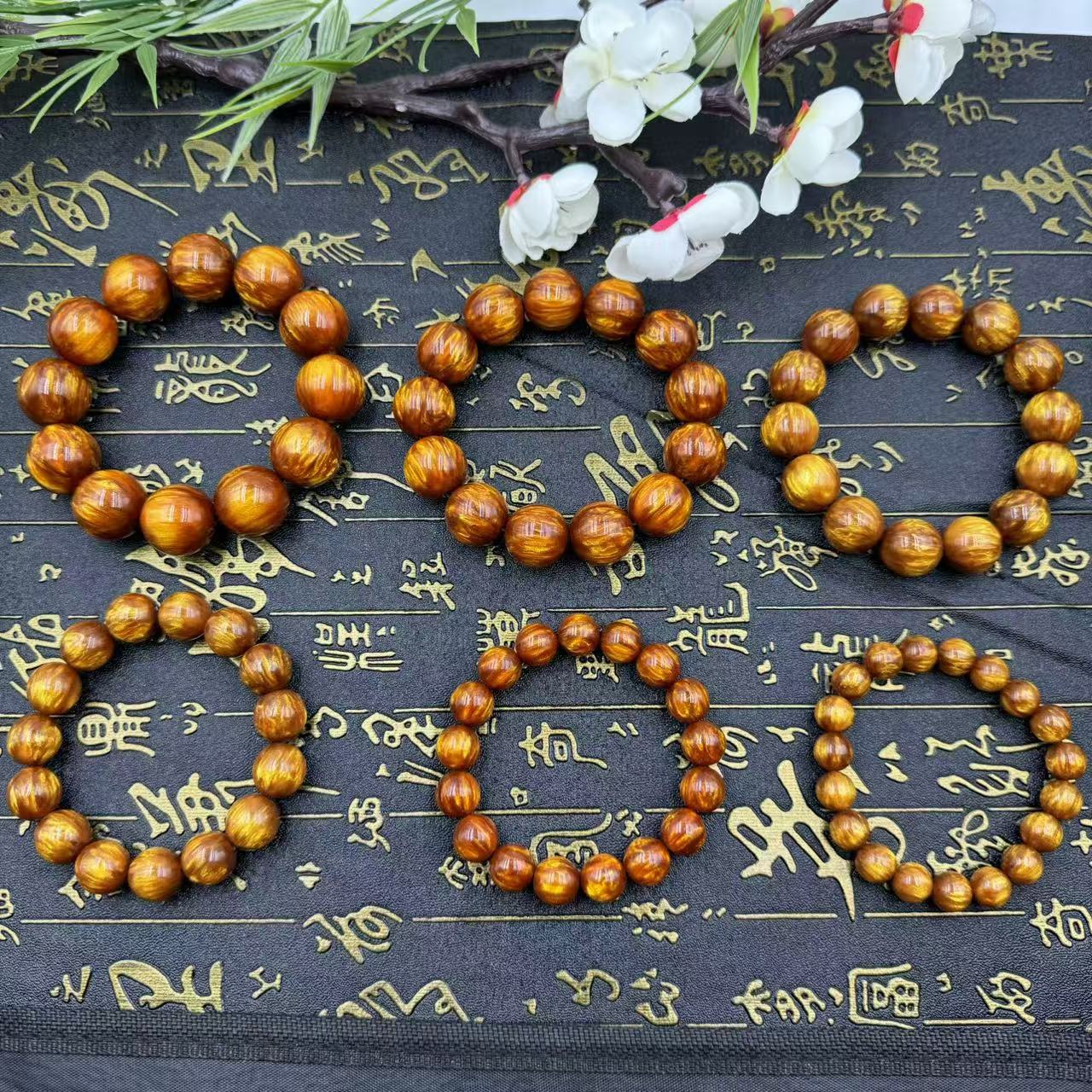 厂家批发金丝海柳手串天然佛珠文玩旅游景点热卖男女同款手串货源详情2