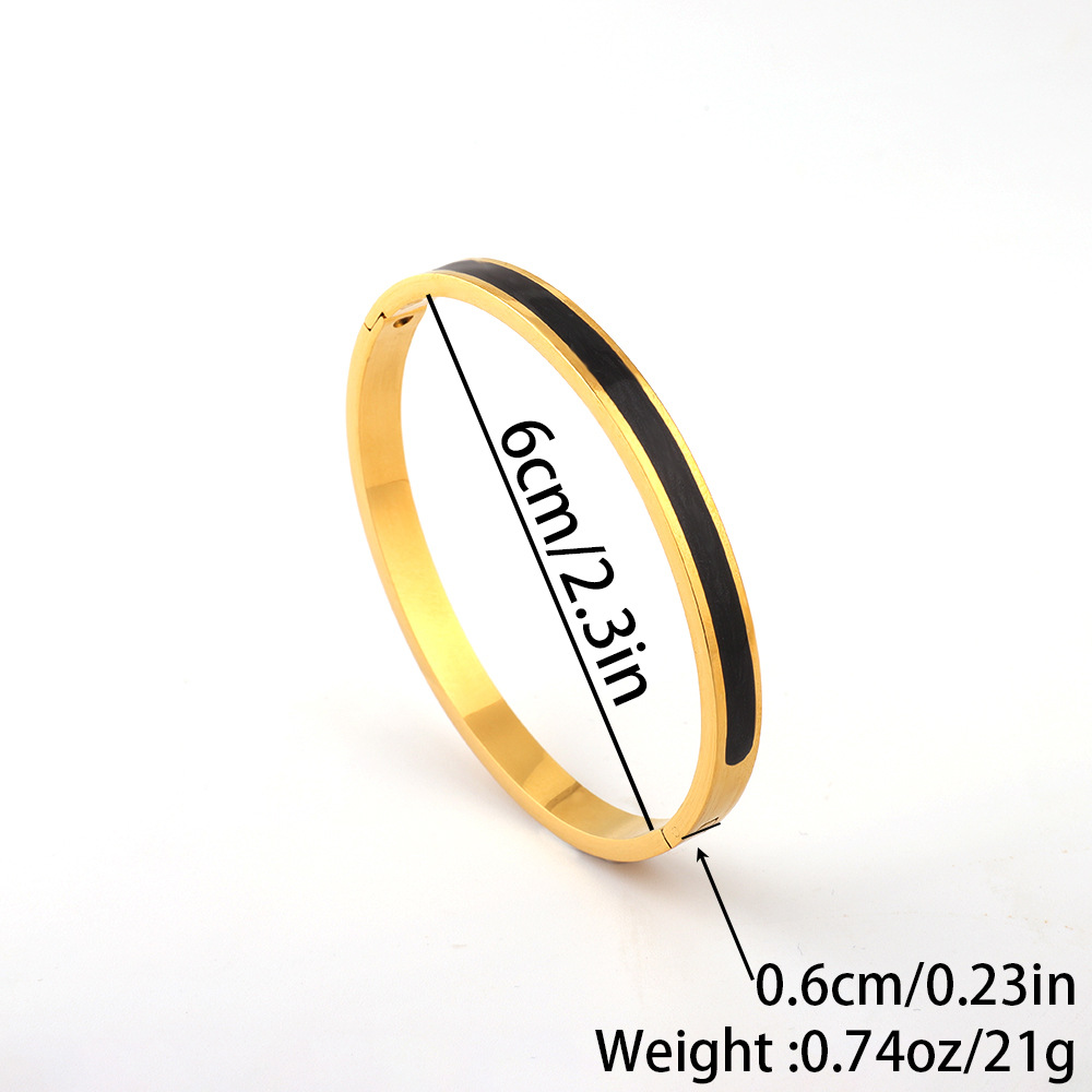 Titanium steel bracelet vacuum electroplated without color fading stainless steel bracelet, a niche and versatile light luxury high-end full diamond bracelet pic 6