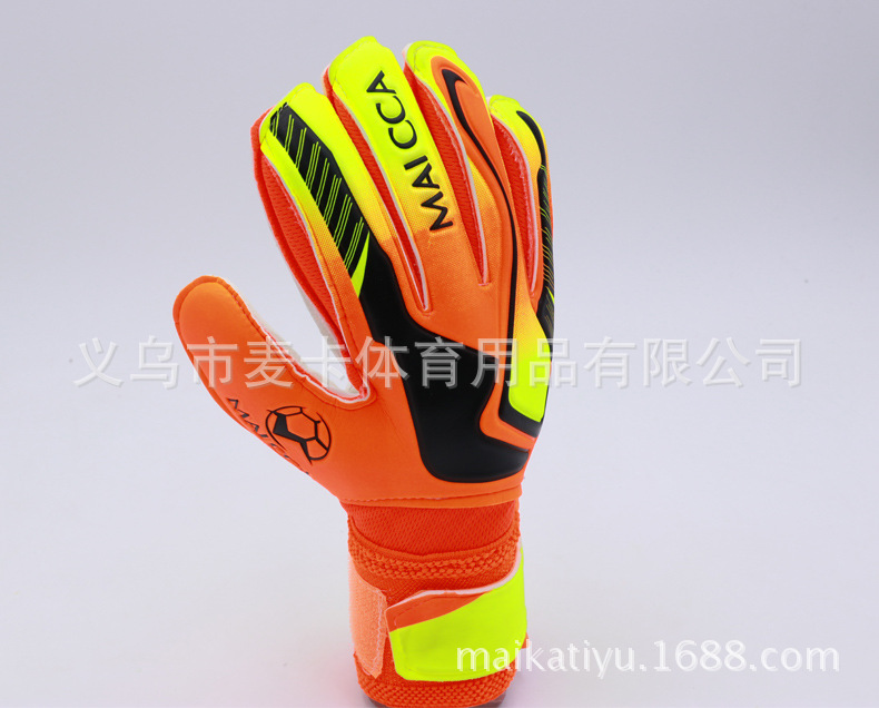 足球守门员龙门门将手套 加厚耐磨防滑守门员手套 带护指乳胶手套详情11