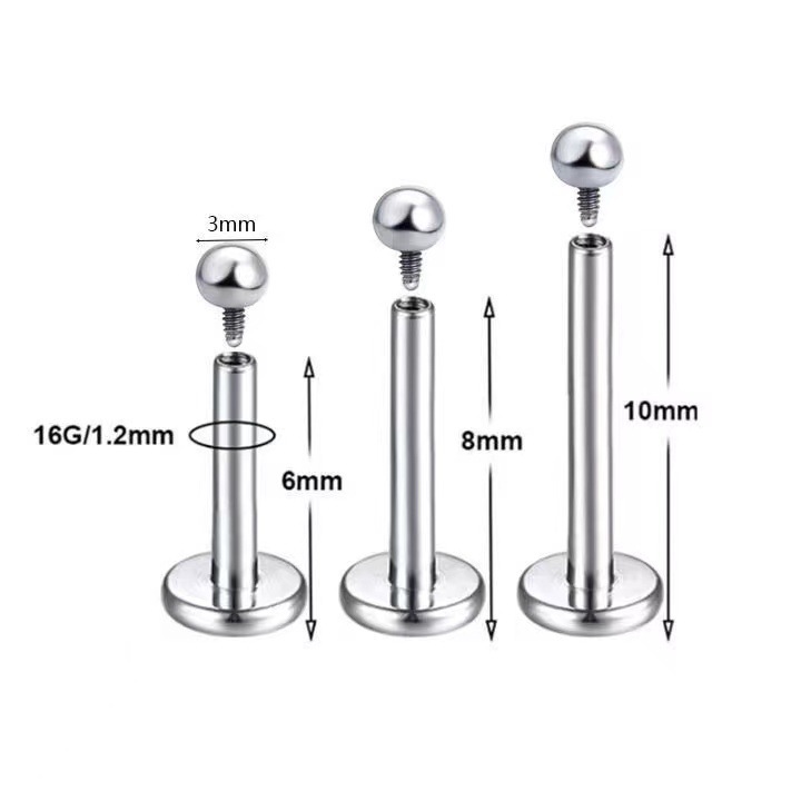 Titanium steel S-shaped nose studs, nose rings, ear studs, simple ear studs, earrings, piercing accessories, S-studs, rotating ear studs pic 6