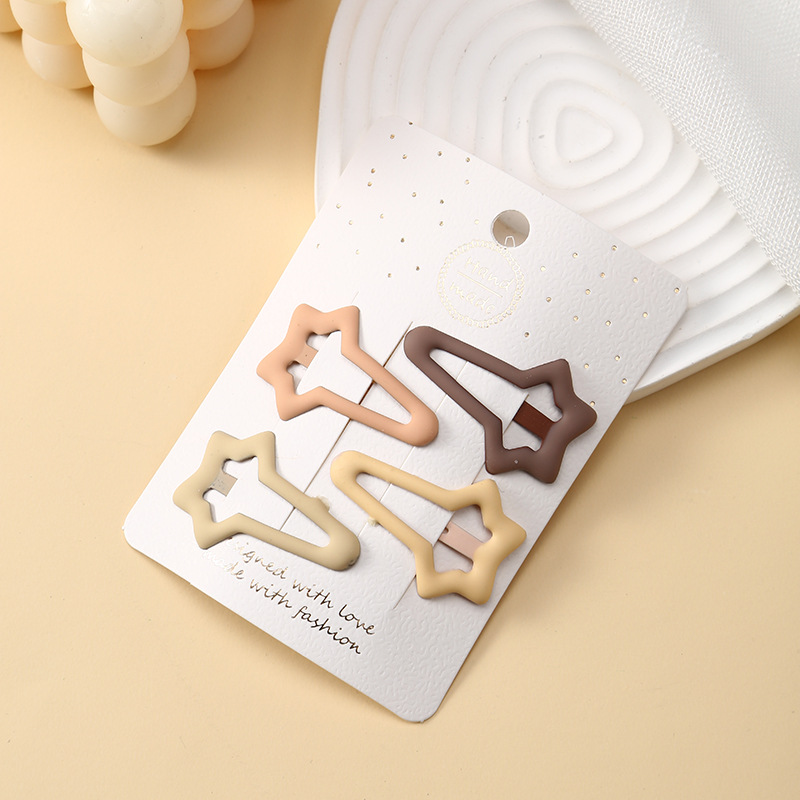 春夏款奶咖系儿童发夹小女孩后脑勺碎发bb夹刘海夹侧边发卡现货详情9