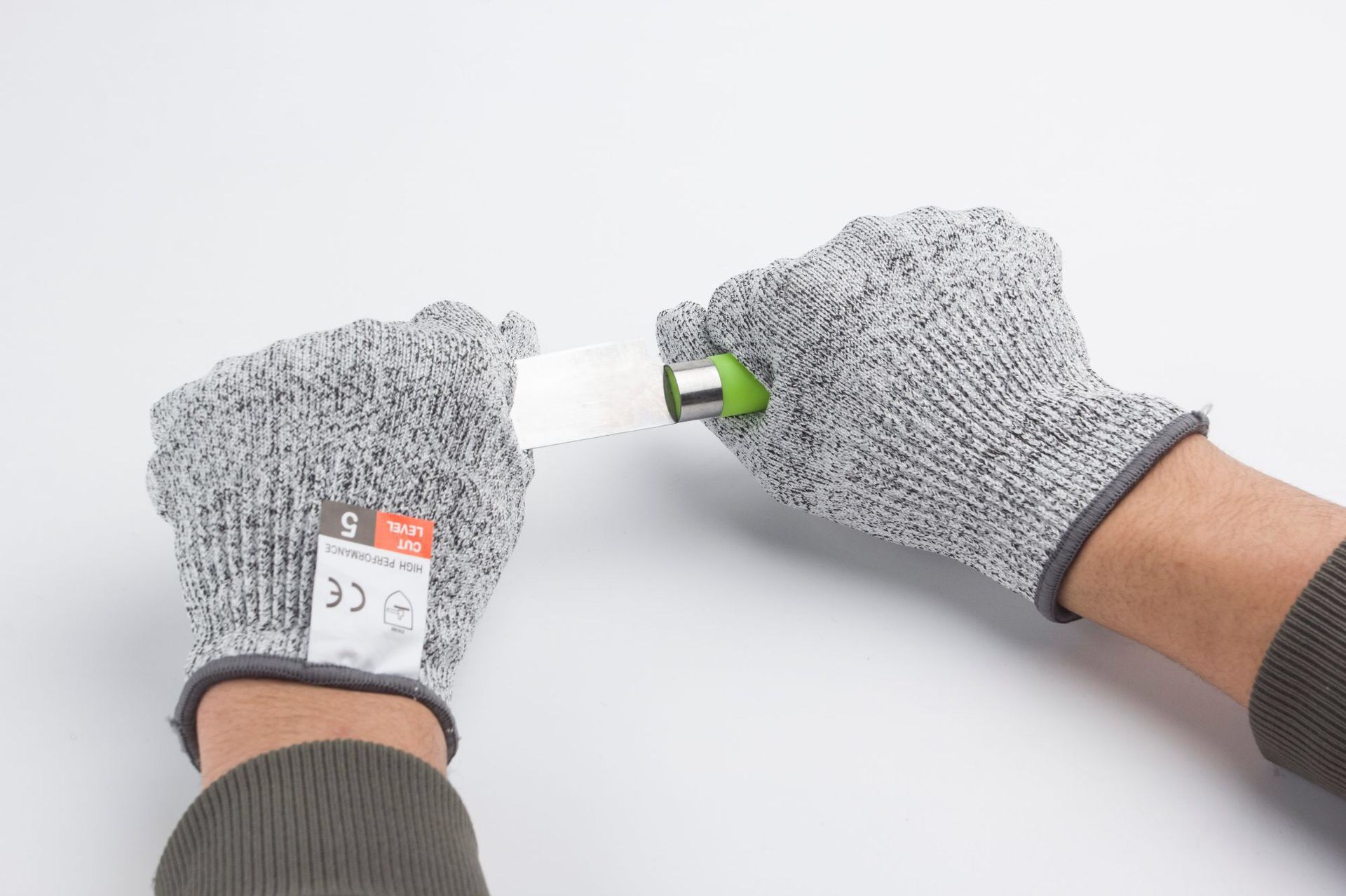 HPPE cut-resistant gloves in stock, Grade 5, suitable for outdoor gardening, puncture-resistant and wear-resistant, kitchen, slaughtering, glass cutting and scratch-resistant pic 21