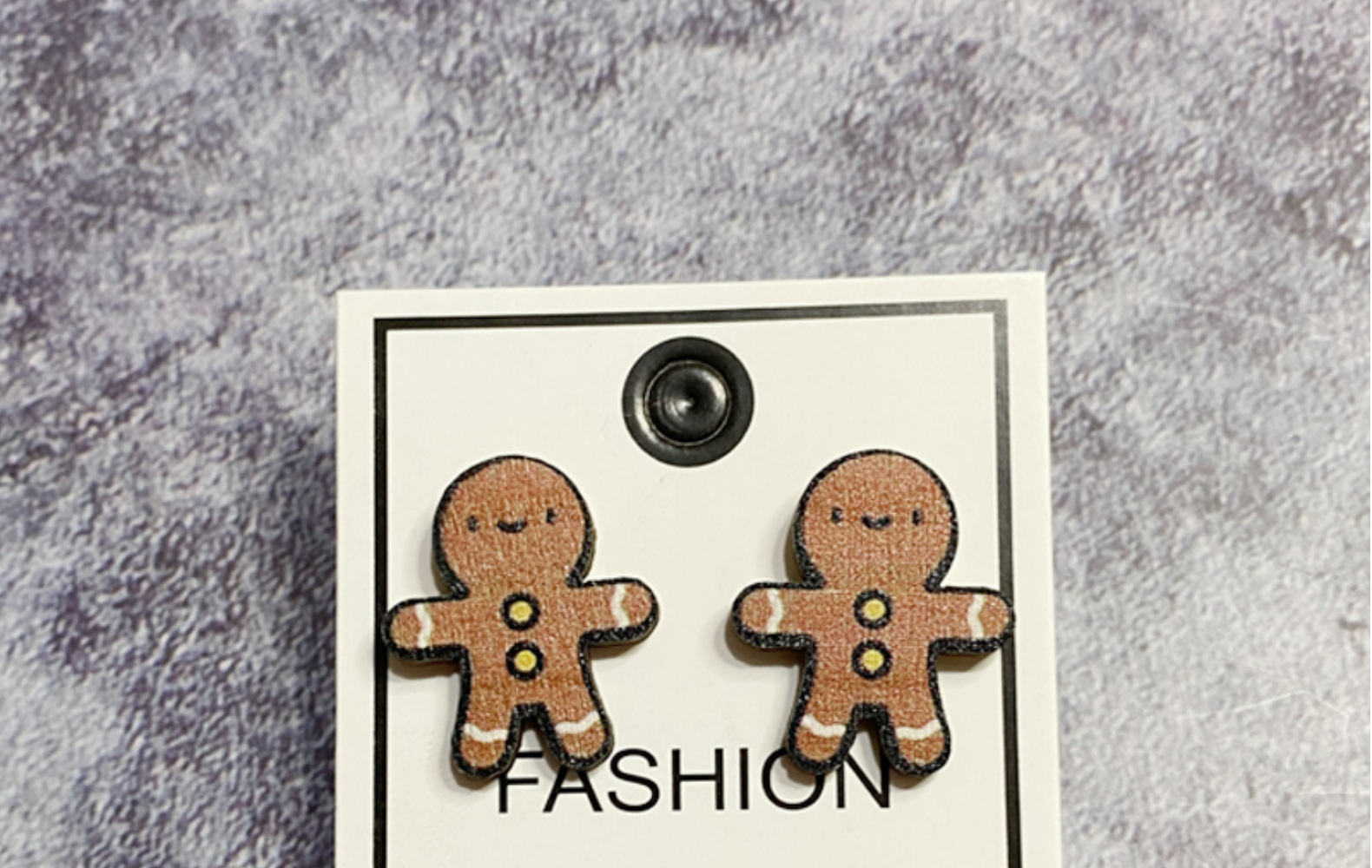 跨境圣诞节木头耳环货源圣诞树雪人夸张钉节日送礼饰品亚马逊热卖详情9