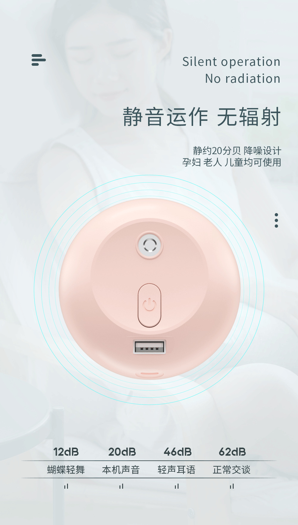 New colorful water drop humidifier USB spray night light silent home mini aromatherapy air humidifier gift pic 26
