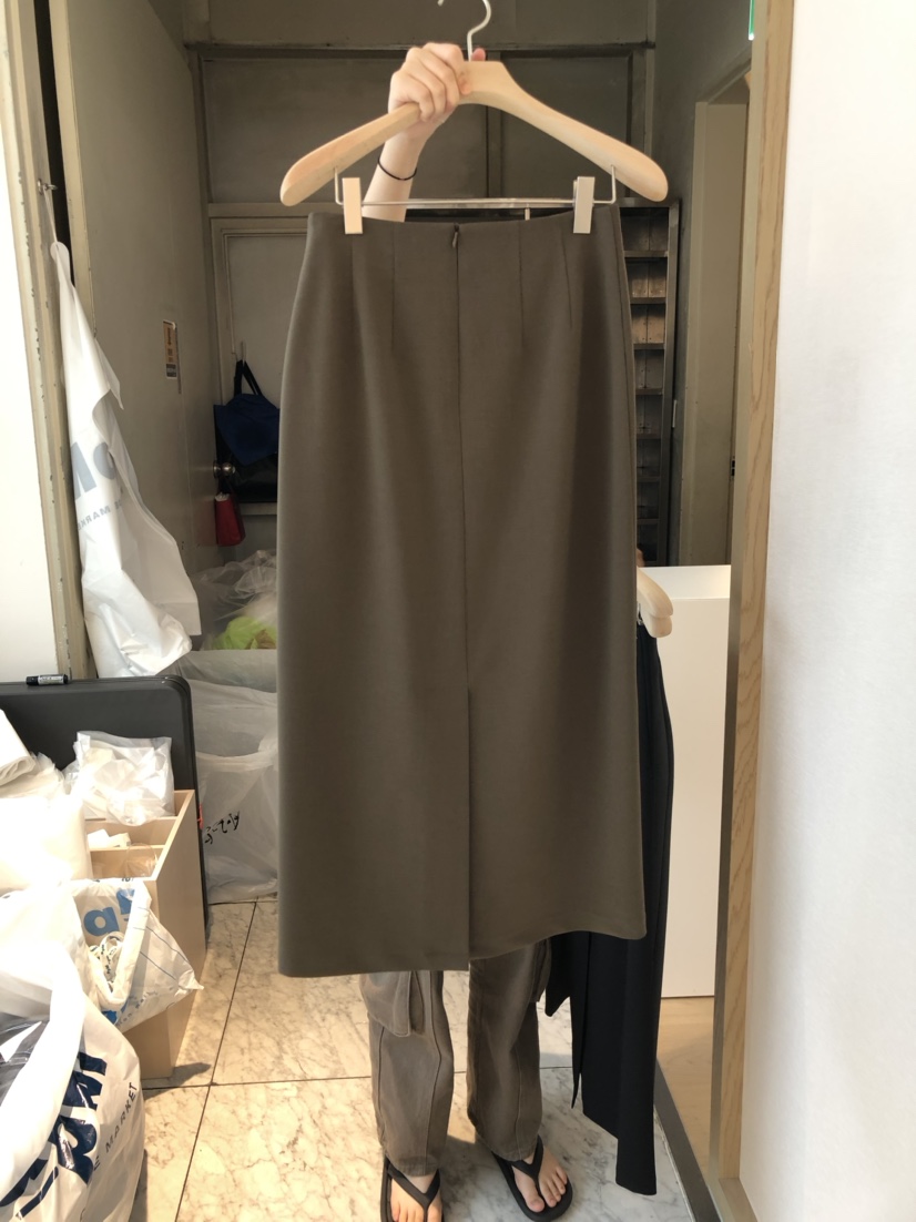 韩国东大门2023春季新款高腰复古黑色开叉直筒西装裙半身裙子女士详情3