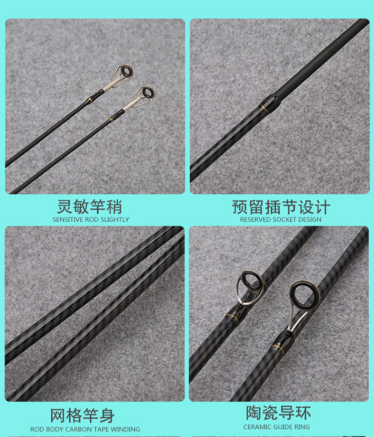 Cross-border fiberglass reinforced plastic Lull rod insert joint rod ML adjustable lull rod foreign trade Amazon long-distance throwing road sliding rod fishing rod pic 27