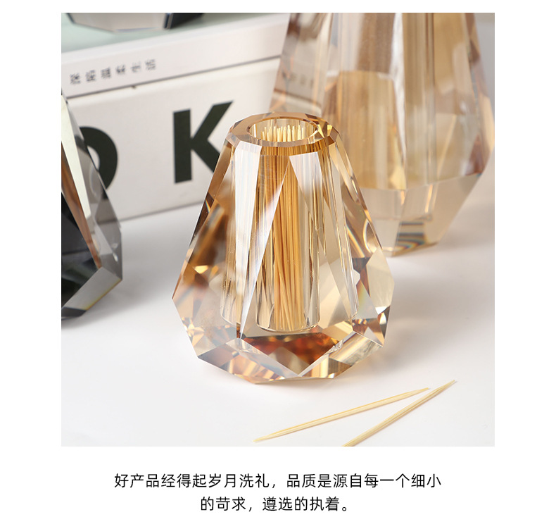 Glass vases, aroma diffusers, simple American transparent tabletop, restaurant tea table, decorative items, crystal handicrafts in stock pic 12