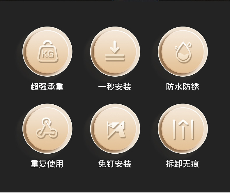 家用吸盘壁挂式置物架烟灰缸卫生间免打孔不锈钢吸烟烟灰收纳分体详情2