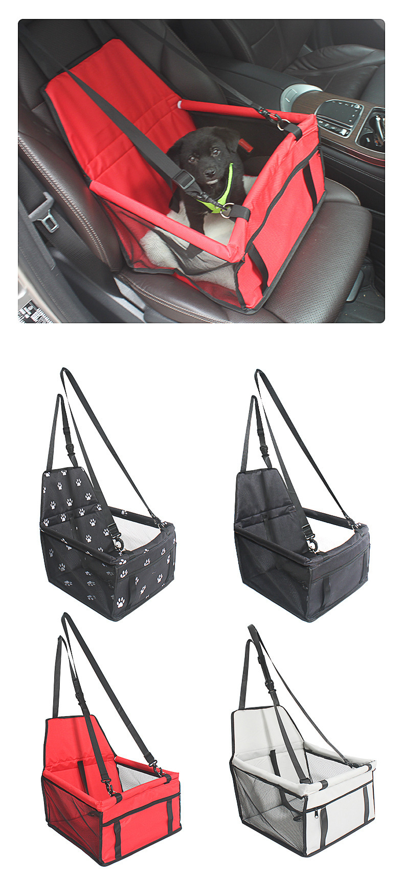 Pet car bed safety seat, dirt-proof and waterproof, portable and durable dog car bed for going out, pet car pad bed pic 13