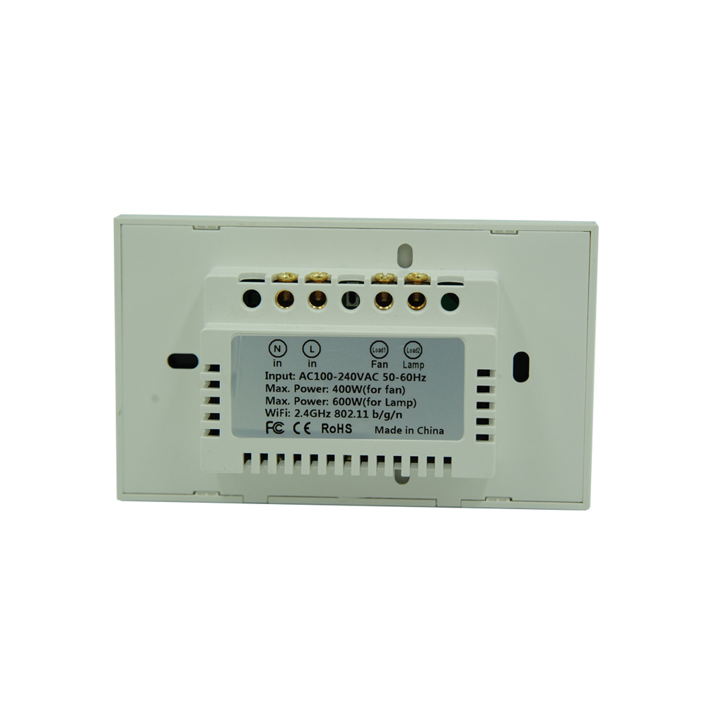 Tuya Smart Fan and Light combination switch, WiFi remote control, touch fan and light switch support Alexa pic 4