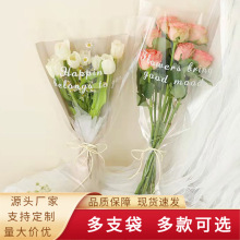 英文报纸花束礼品包装纸英文牛皮纸向日葵包花纸鲜花包装材料批发详情7