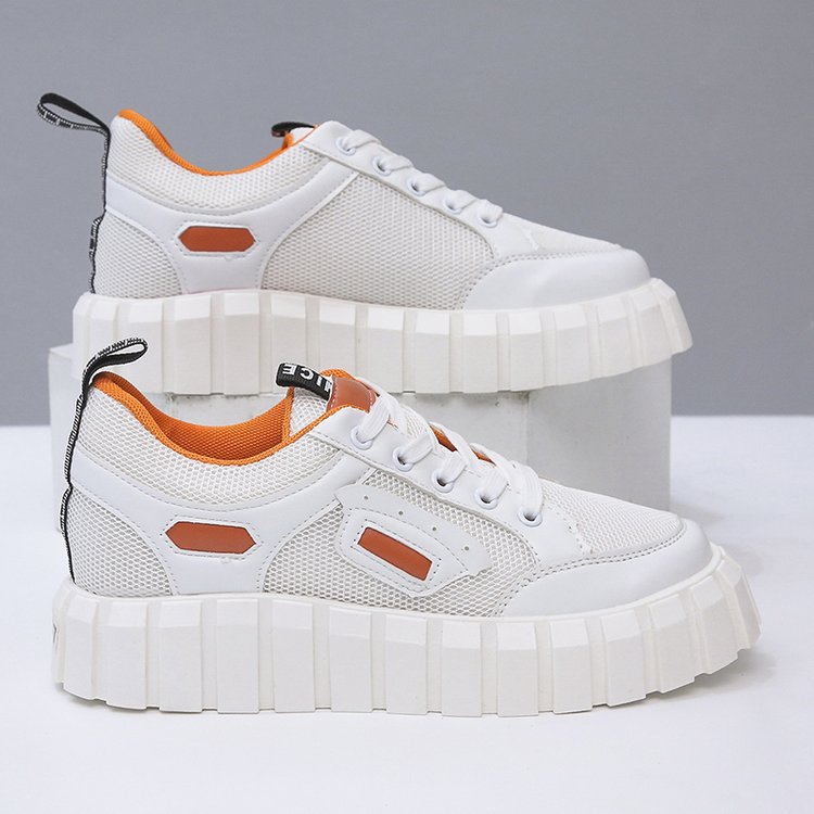 跨境外贸大码2021秋季新款街头时尚潮流圆头厚底女式休闲板鞋单鞋详情44