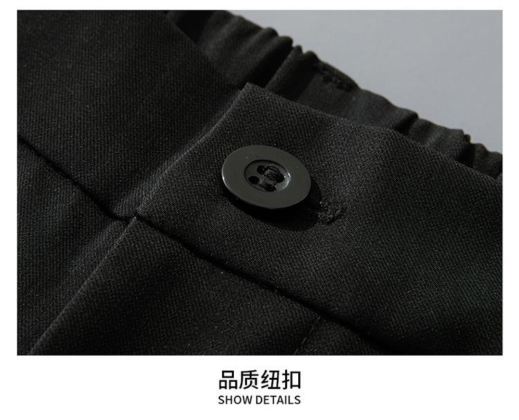 冰丝小西裤男夏季薄款阔腿直筒宽松休闲长裤高级感垂坠感西装裤子详情28