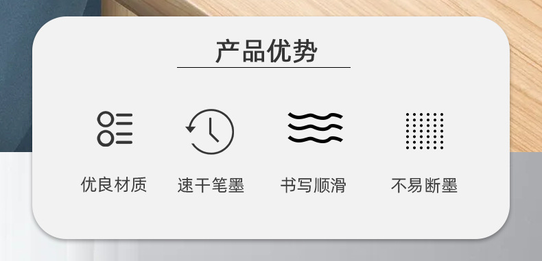 Factory direct sales of marker pens, quick-drying, oil-based, non-fading, express logistics, large-head and thick-head pens, 4-piece package wholesale pic 2