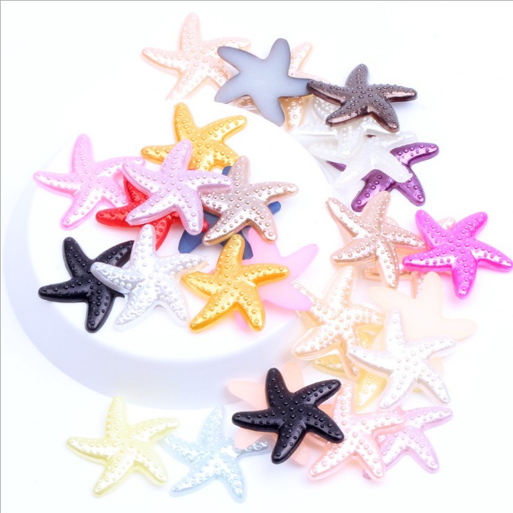 V140 Starfish 19mm ABS imitation pearl direct sales and wholesale from Yiwu factory pic 3