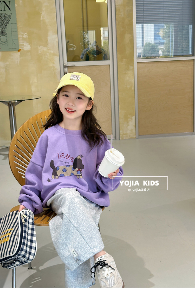 小瑜哥女童卡通卫衣春装2025新款圆领童装上衣儿童春装长袖套头衫详情28