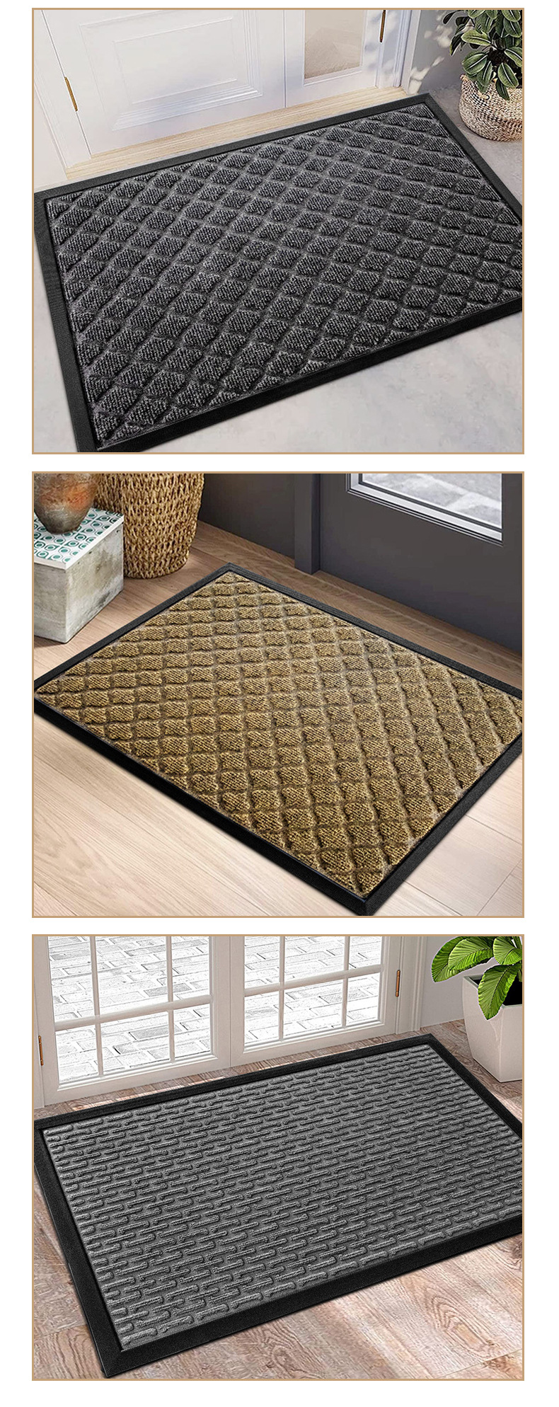 入户进门全铺地垫家用门口玄关方形门垫现代简约去污防滑地毯子详情13