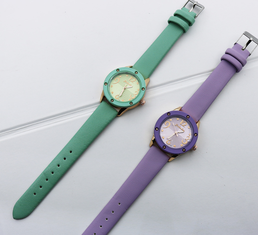 2024新款复古手表女学生石英表时尚休闲潮流皮表外贸简约气质女表详情2