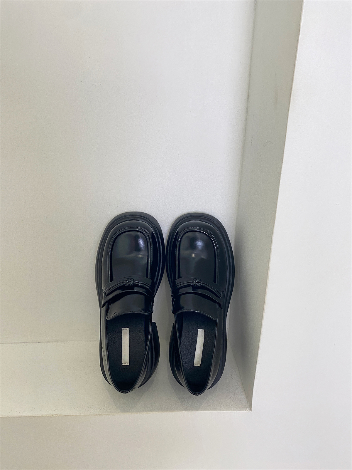 厚底松糕小皮鞋2023新款秋季单鞋女日系JK粗跟乐福鞋详情15