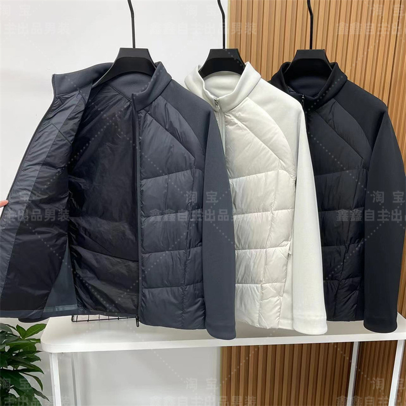 迪家张译同款90白鸭绒立领男士羽绒服运动休闲轻薄款羽绒外套男详情9