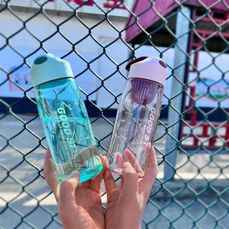 Shanghe Lock&Lock high appearance level, simple and portable plastic space cup, male and female students, filter for making tea, summer hand-held large-belted water cup pic 8