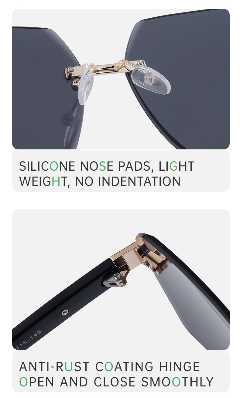 2023新款无框切边太阳镜女款欧美时尚大框墨镜女跨境批发sunglass详情27