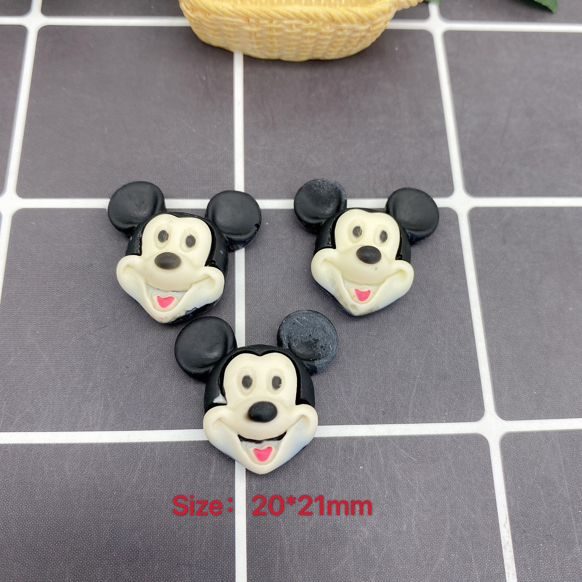 树脂配件饰品帽子贴片史莱姆内放DIY日韩风哑光笑脸厂家直销详情42